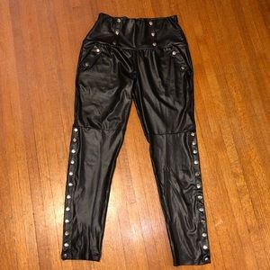 Halloween Faux Leather Leggings Size XL